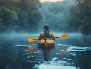Peaceful Lake Kayaking