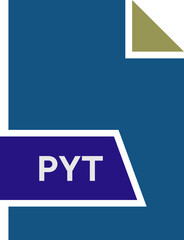 PYT File format icon shape