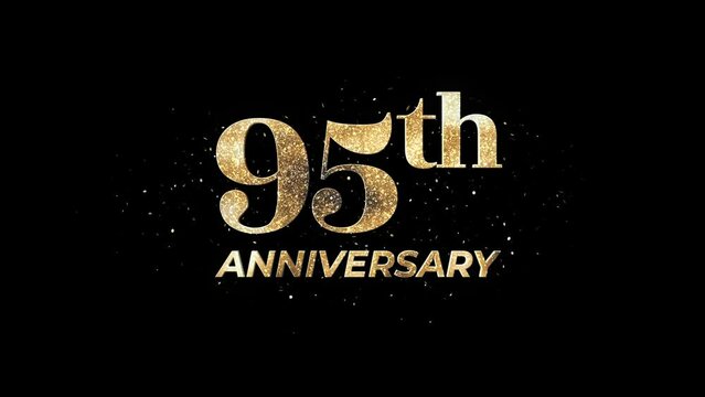 95th Anniversary Animation Text, Alpha Channel