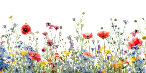Fototapeta premium PNG Wildflower field backgrounds wildflower.
