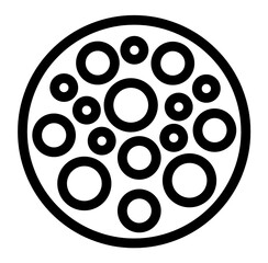 Density icon on transparent background. 