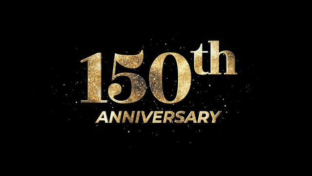150th Anniversary Animation Text, Alpha Channel