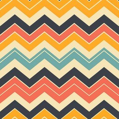 Fototapeta premium Modern Chevron Zigzag Pattern Vibrant and Dynamic