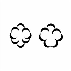 Simple abstract clover logo design