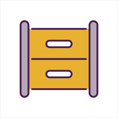 Makeup Container vector icon
