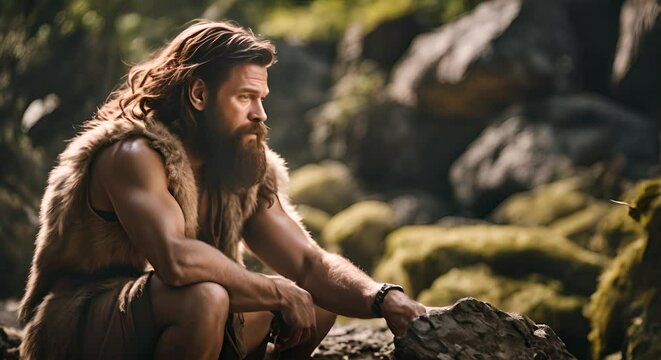 Neanderthal in prehistory.