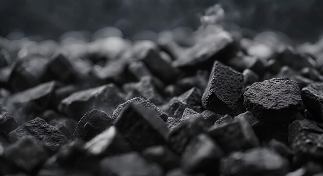 Lots of charcoal.
