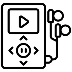 Vector design of mp3 player 

