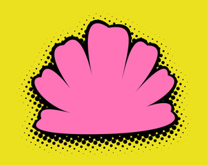 Naklejka premium Fuchsia Petal Contrast on Lemon
