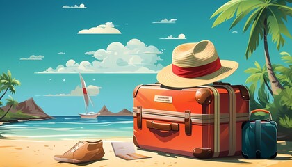 Design a poster showcasing summer travel safety tips