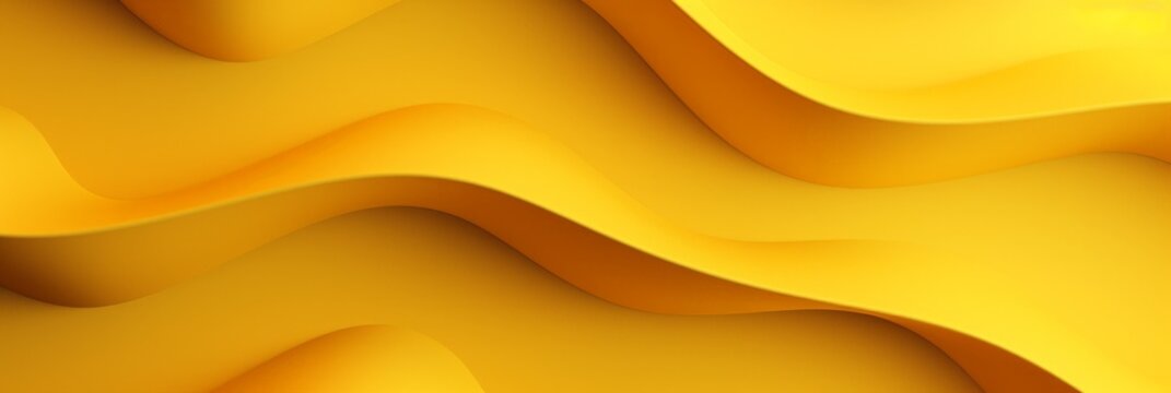 banner Abstract yellow wave pattern illustration with smooth flowing lines and layered design, perfect for vibrant backgrounds and modern designs, horizontal foto with copy space. Backgrounds, modern 