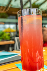 Non Alcoholic Cocktail served at a restaurant brunch