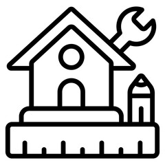 Premium download icon of home maintenance 

