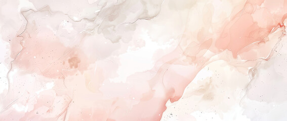 White marble background with soft pink and cream hues. Created with Ai