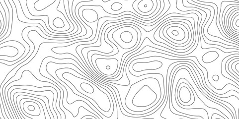 Obraz premium Abstract topography contour map background design .modern design with white background and black wave lines .geography contour map linear background vector illustration .