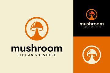mushroom vector logo