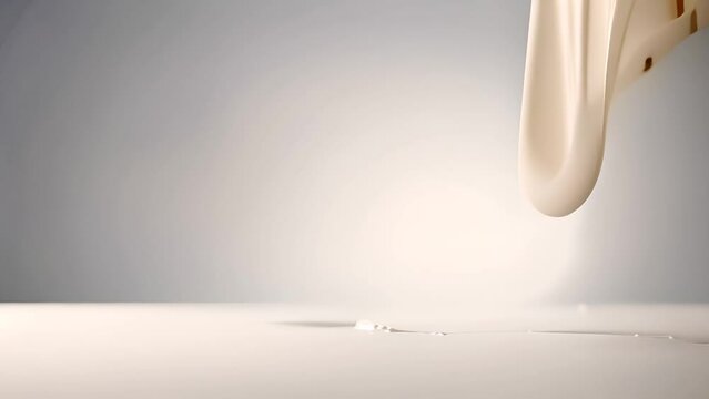 White Liquid Splashing Upwards Generative AI