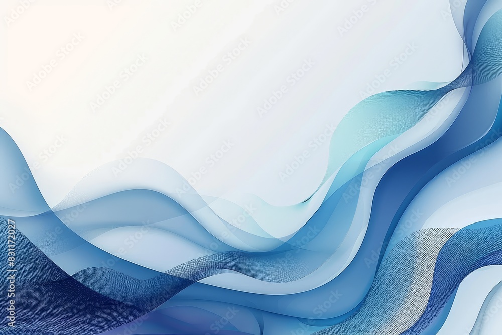 Poster minimalist presentation background with elegant curves and subtle gradients for templates