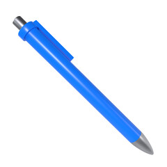 Blue Pencil isolated on transparent background