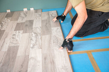 Build a floating floor - flooring - laying laminate