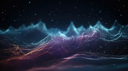 digital sci fi tech connection for data visualization