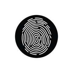 fingerprint scanning icon sign