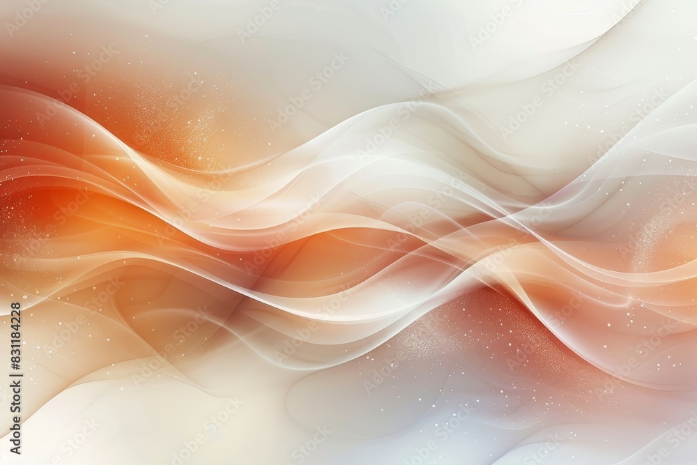 Poster elegant presentation template with soft curves and clean professional background design