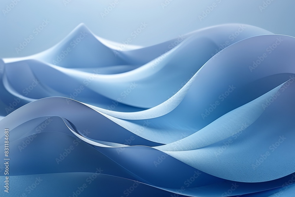 Poster abstract minimalist background with smooth curves for elegant presentations