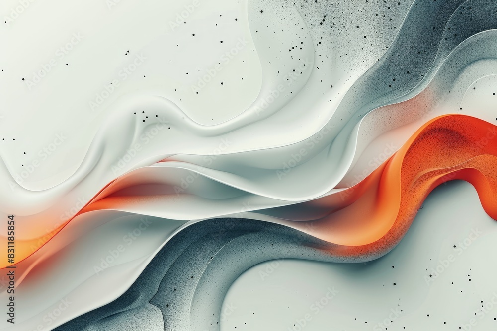 Poster dynamic curves presentation template with minimalistic background