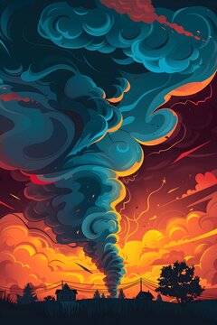 Dramatic Tornado Swirl Debunking Myths and Revealing Truths About This Powerful Natural Phenomenon