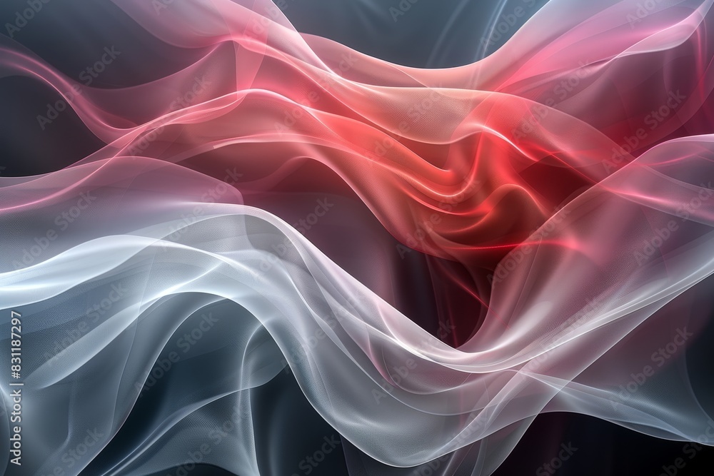 Poster elegant abstract background with smooth curves for presentations