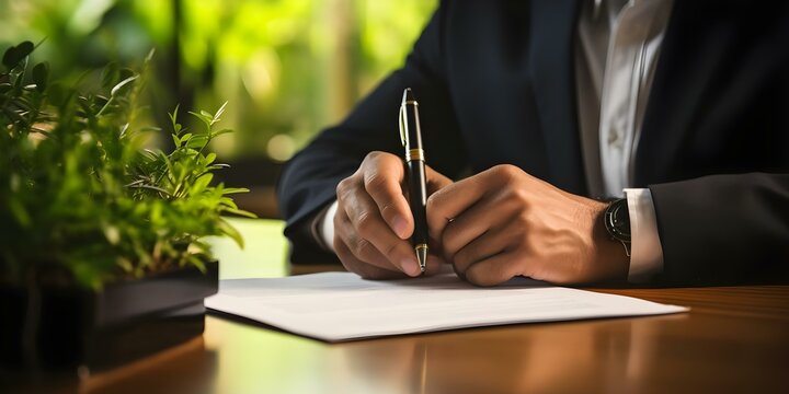 Real estate agent arranging property agreements set against scenic real estate backdrops. Concept Real Estate Agreements, Scenic Backdrops, Property Showings, Professional Portraits