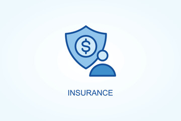 Insurance vector  or logo sign symbol illustration