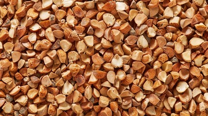 Buckwheat background and the grains of buckwheat