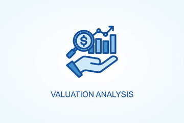 Valuation Analysis vector  or logo sign symbol illustration