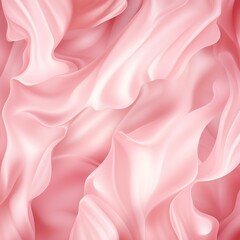 Fototapeta premium Luxurious pink fabric background with a smooth, shiny finish