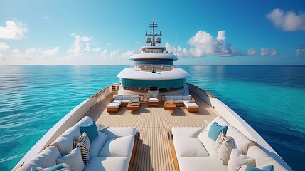 Relaxing Afternoon on a Luxury Yacht Deck