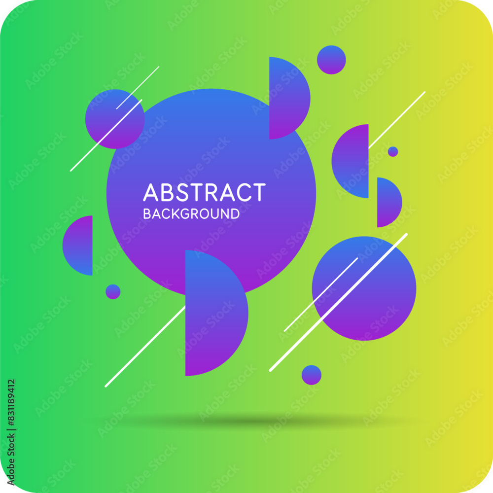 Poster background with abstract shapes. a template for design and creativity. the composition of the figure
