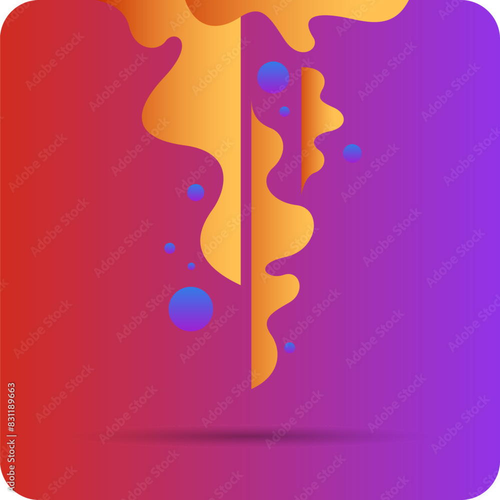 Poster background with abstract shapes. a template for design and creativity. the composition of the figure