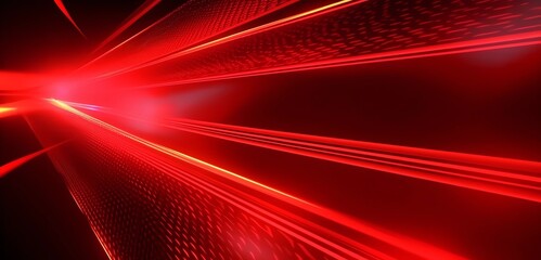 abstract glowing red rays burst laser futuristic dynamic speed pattern background