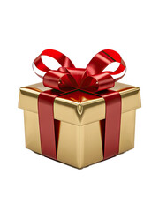 Fototapeta premium Isolated PNG Gift Box, GENERATIVE AI