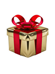 Obraz premium Isolated PNG Gift Box, GENERATIVE AI