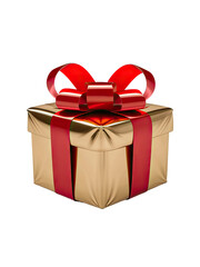 Obraz premium Isolated PNG Gift Box, GENERATIVE AI