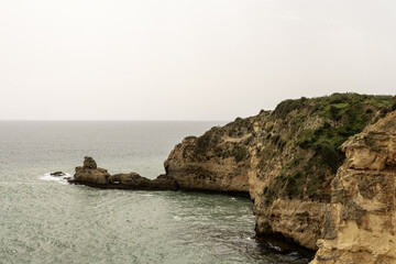 Cliffs on the coast of Portimao - Portugal