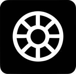 Obraz premium Monochrome Minimal Gear, Configuration Essence