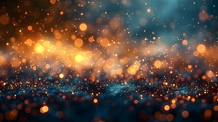 An abstract background with a bokeh effect. Use blurred light points of different sizes and colors, scattered randomly to create a dreamy and magical atmosphere, similar to looking through a lens