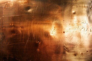 Industrial Chic: Shimmering Copper Surface Texture