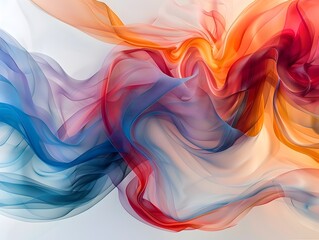 Captivating Waves of Vibrant Colors A Mesmerizing Digital Art Composition