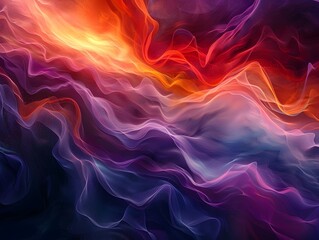 Fototapeta premium Fiery Cosmic Swirls of Radiant and Luminous Energy in a Vivid Digital Art Masterpiece