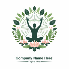 yoga logo vector 